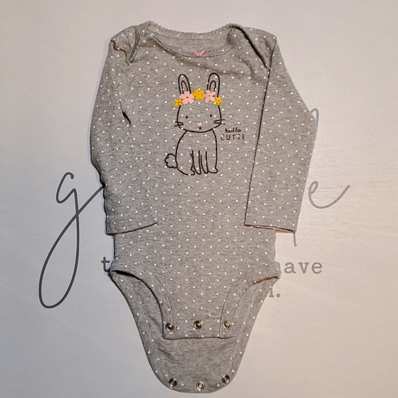 Nanette Lepore/Carters Spring Bundle: Mint Sleeveless Top and Bunny Long Sleeve - Picture 2 of 11